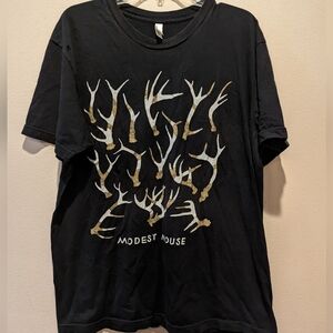 Modest Mouse Antlers T-Shirt Rock Band Size XL Made in USA~W4
